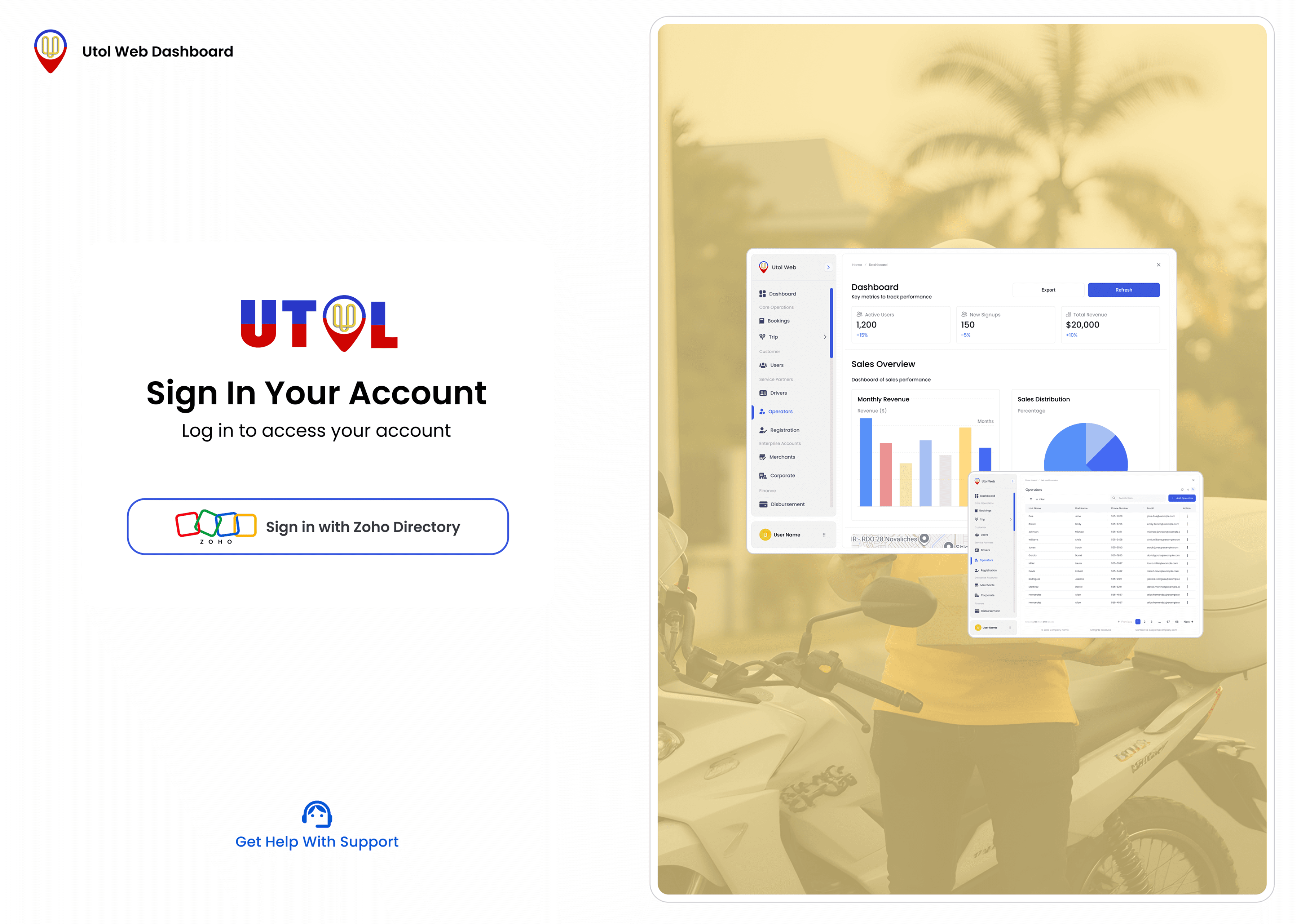 Utol Ride Hailing Web Admin
