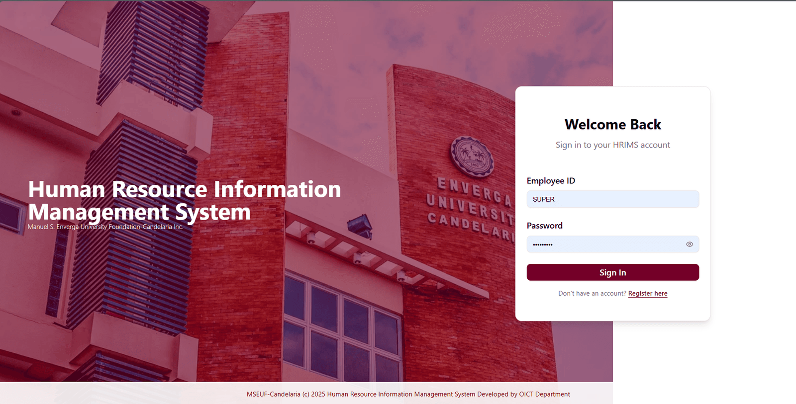 Human Resource Information Management System