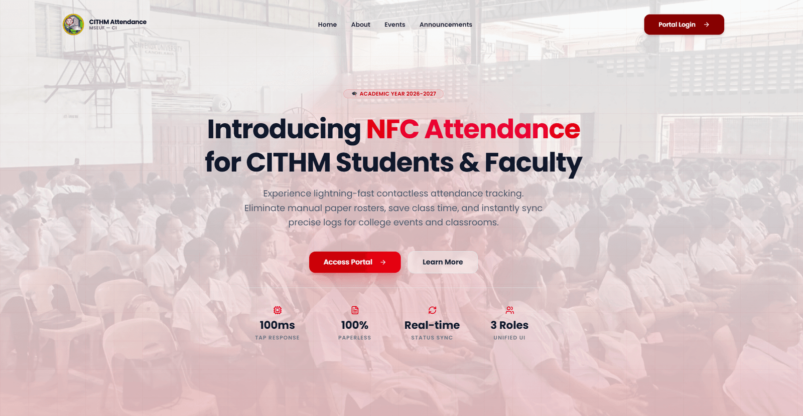 CITHM Smart NFC Attendance & Event Logging System